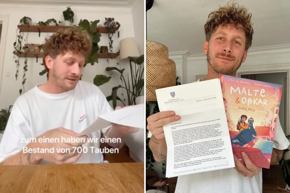 Malte Zierden (31) wandte sich mit einem Brief und seinem Buch an den Bürgermeister von Limburg.