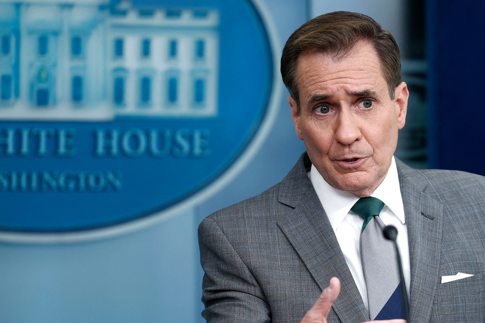 National Security Council spokesman John Kirby responded to false claims about Iran's attack on Israel in a briefing on Monday.