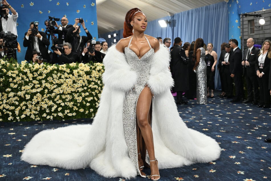 Megan Thee Stallion broke Anna Wintour's no-phone policy and gave fans a look at the inside of this year's Met Gala.