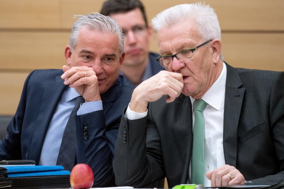 Regierungs-Chef Winfired Kretschmann (rechts) und sein Vize Thomas Strobl (links).