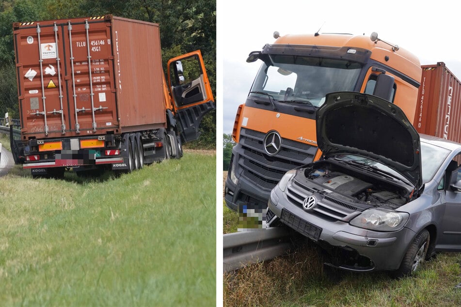 Unfall A81: Verzwickter Unfall endet in der Leitplanke: Eine Verletzte