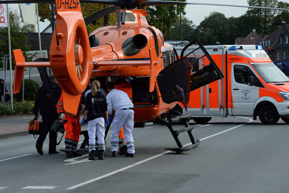 Der 73-Jährige musste mit einem Rettungshubschrauber in eine Spezialklinik geflogen werden.