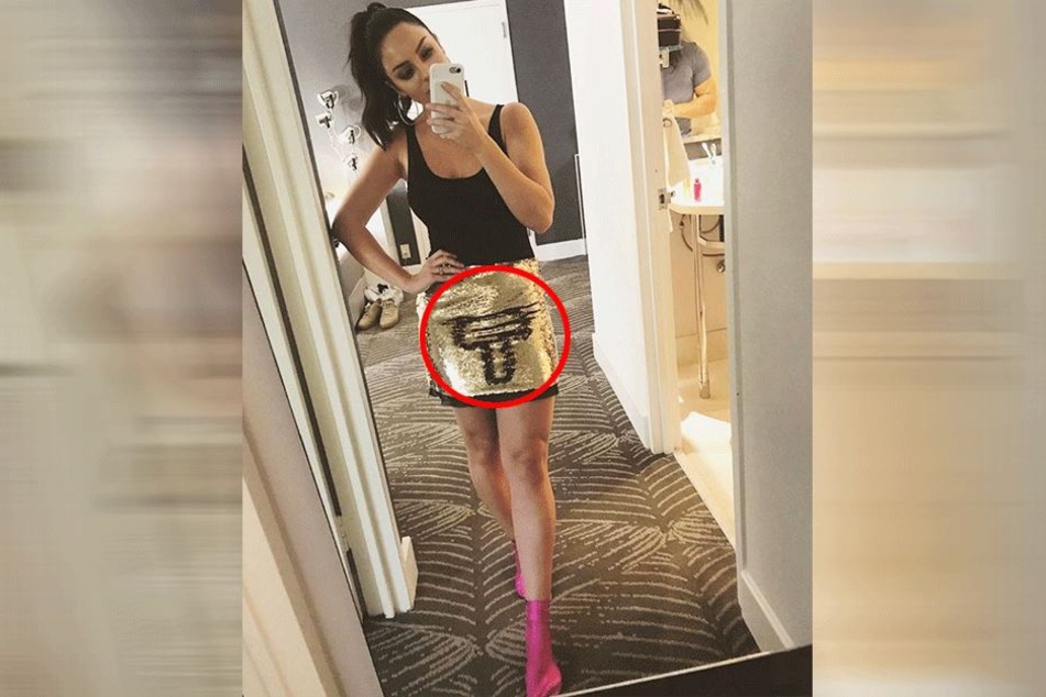 Chloe Morello (27)in ungewöhnlichem Outfit.