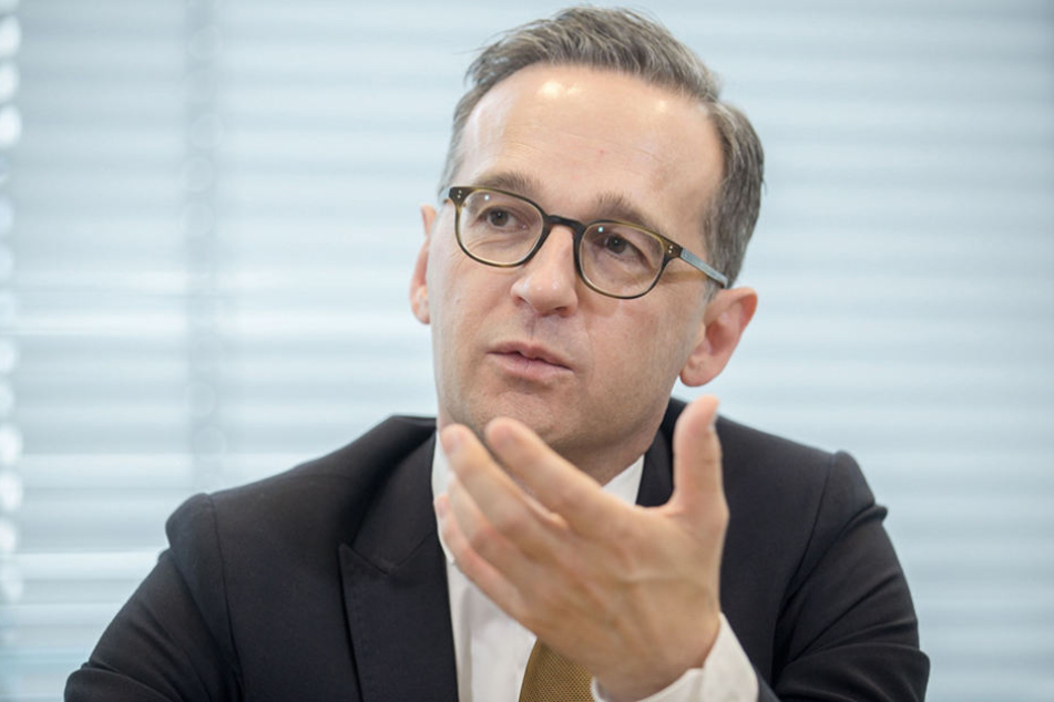 Bundesjustizminister Heiko Maas
(50, SPD) wird in Dresden von AfD & Co. angefeindet.