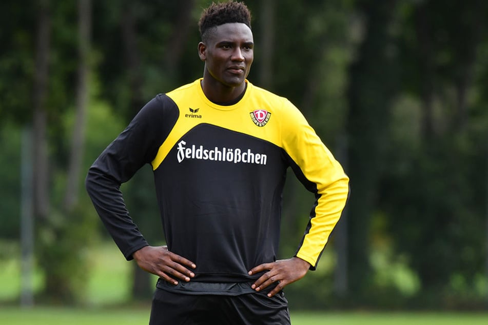 Erstes Training bei Dynamo: Neuzugang Peniel Mlapa.