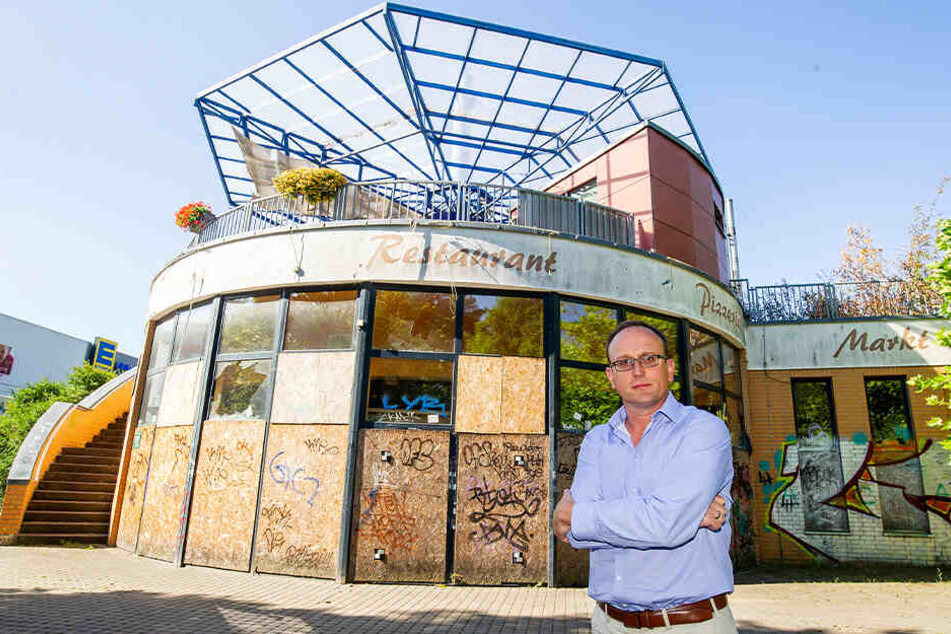 Kampf gegen verwahrloste Ecke im Heckert: SPD-Politiker Jörg Vieweg.