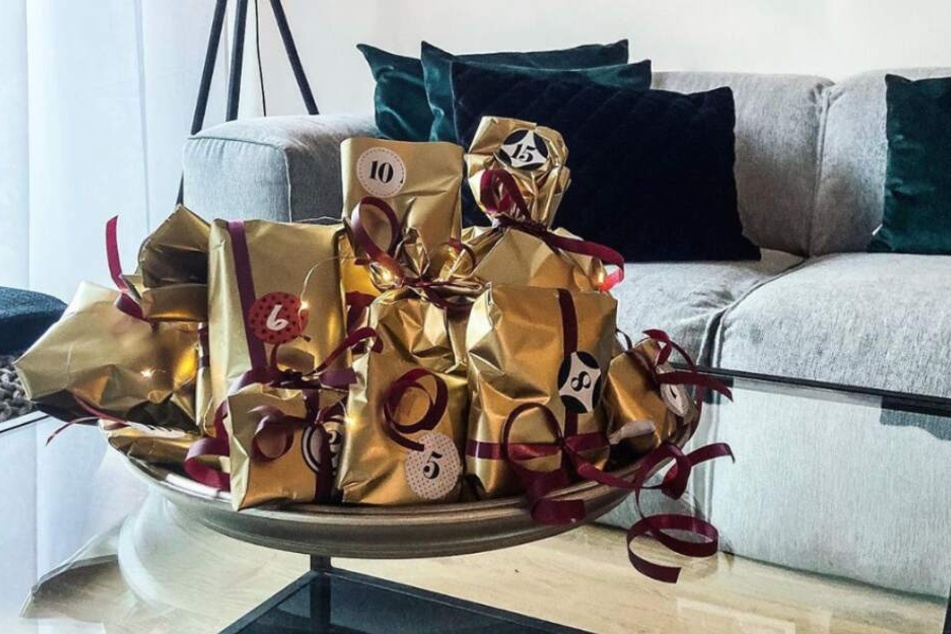 Der 35-Jährige postete einen selbstgebastelten Adventskalender.