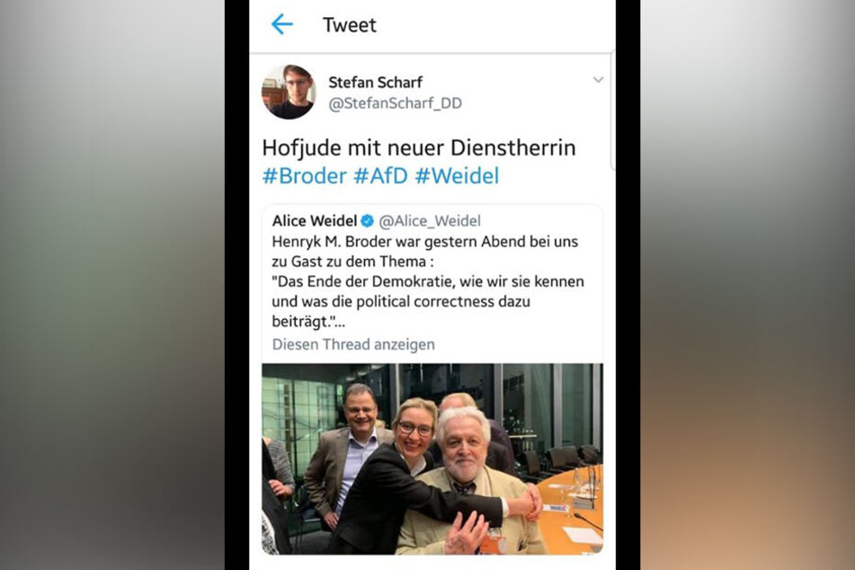 Dieser Eintrag auf Twitter sorgte für Empörung.