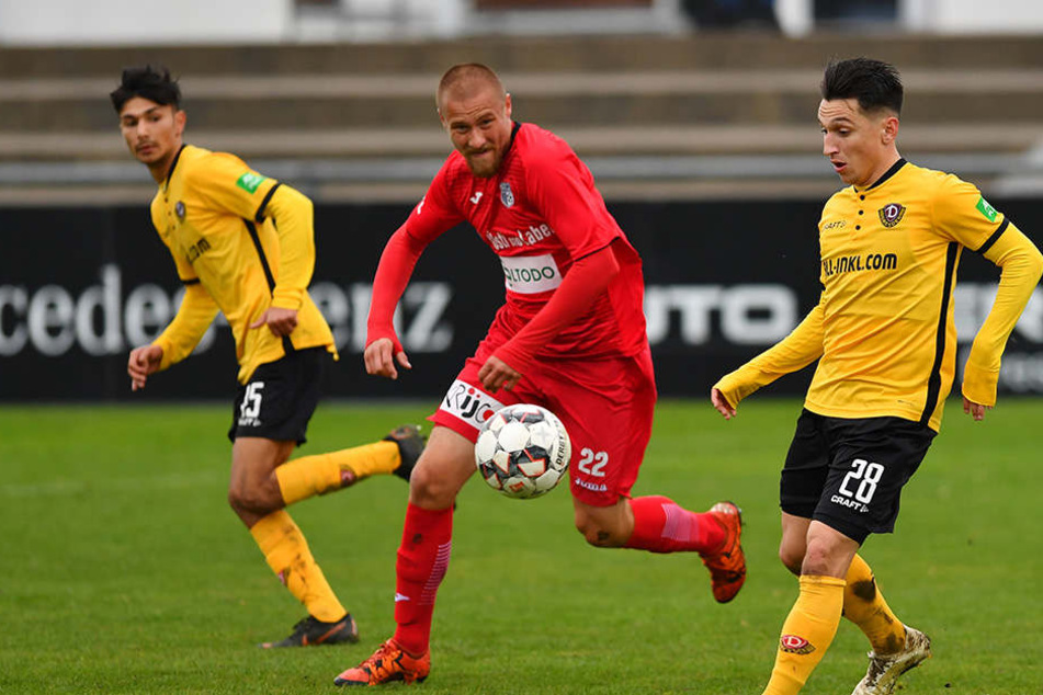Osman Atilgan, zweifacher Torschütze, im Bildhintergrund.