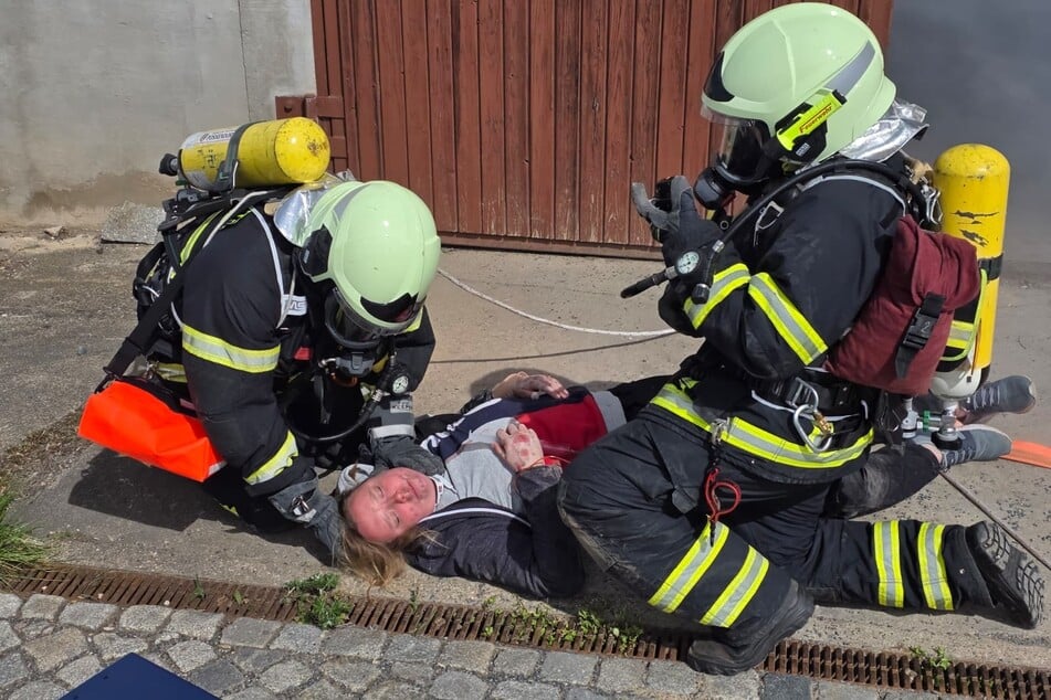 Die Feuerwehr zeigte vollen Einsatz.