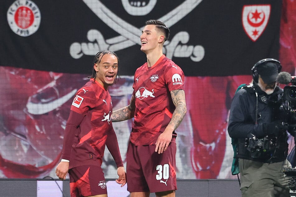 Xavi Simons (22, l.) und Benjamin Sesko (21) sind Kandidaten eines Sommer-Abgangs.