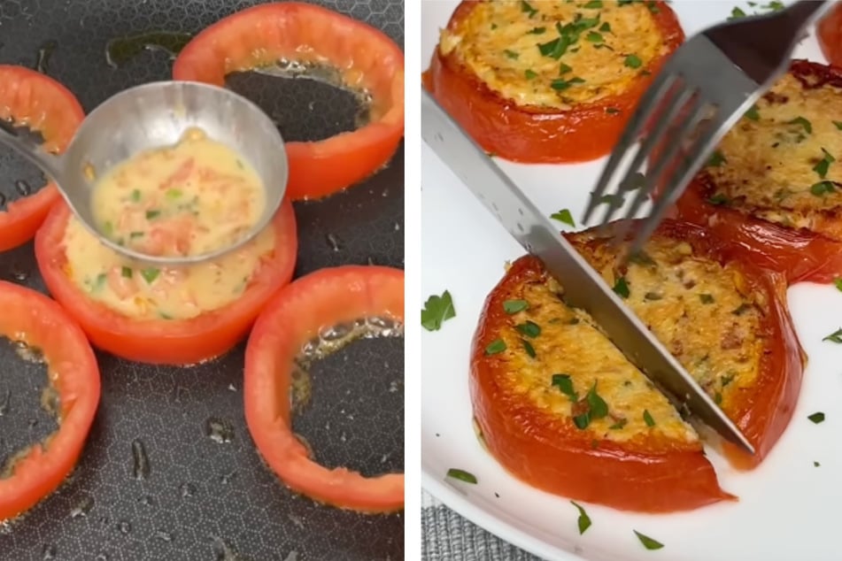 Viral tomato-ringed omelets leave Instagram users in awe