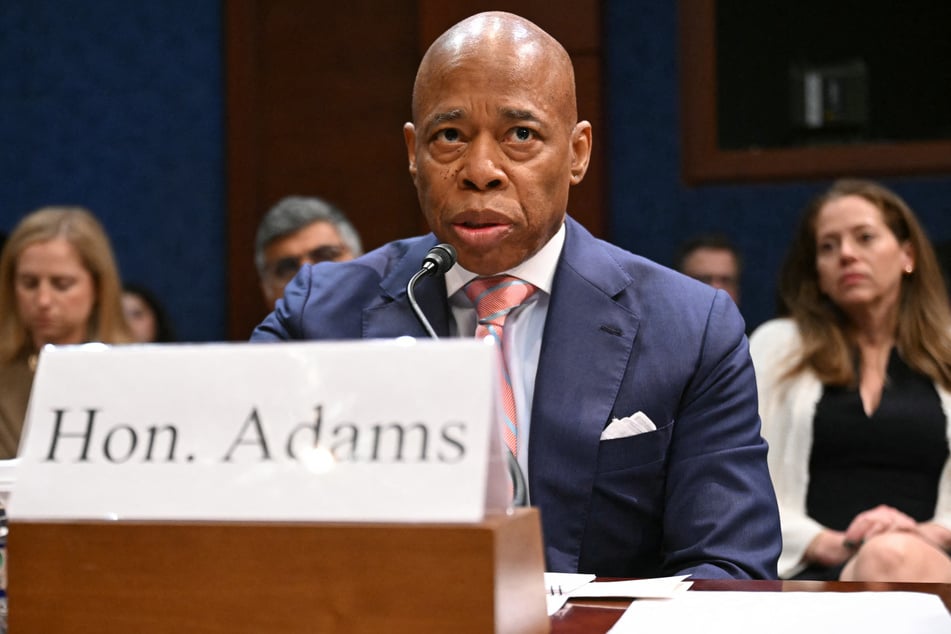 New York City Mayor Eric Adams testifies during a House Committee on Oversight and Government Reform hearing titled "A Hearing with Sanctuary City Mayors," on Capitol Hill in Washington, DC, on Wednesday.