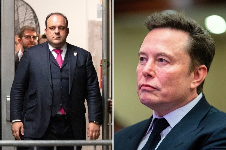 Elon Musk reportedly had a "massive blowup" during a heated exchange with Donald Trump's advisor Boris Epshteyn (l.) at Mar-a-Lago.