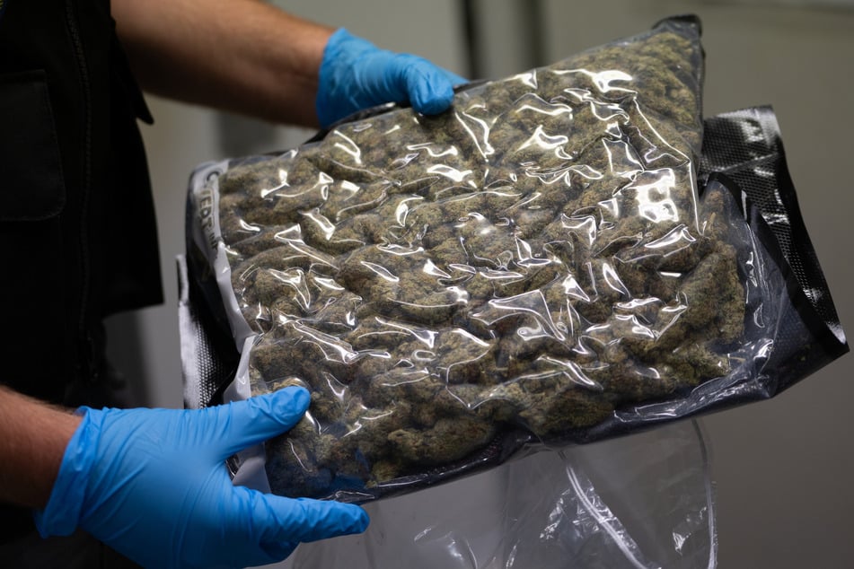 Am Montagnachmittag stürmten die Einsatzkräfte eine Firma in Spandau und sicherten das Marihuana. (Symbolfoto)