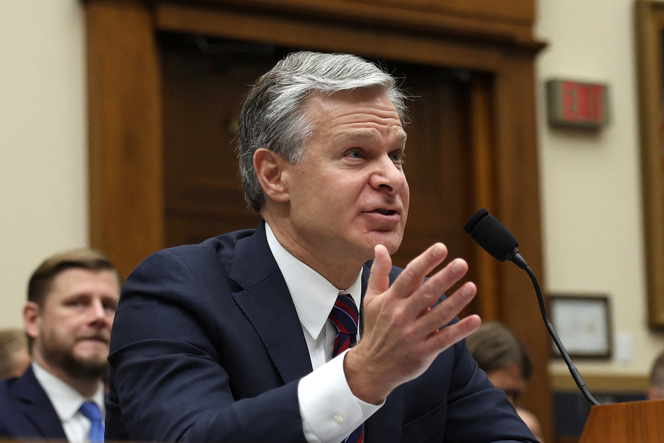 FBI chief Christopher Wray testified before a congressional committee on Wednesday.