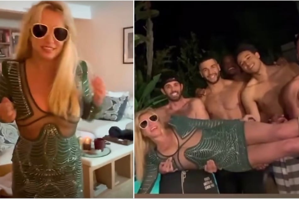 Britney Spears dropped footage from what seems to be a divorce party after it was revealed that she split from her husband Sam Asghari.