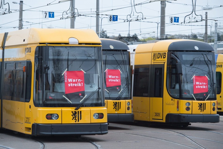 Auch in Dresden könnte der öffentliche Nahverkehr bestreikt werden. (Archivbild)