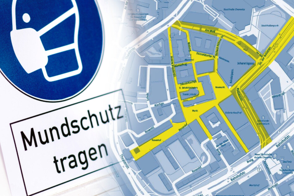 Nun gilt auch in der Chemnitzer Innenstadt eine Maskenpflicht.