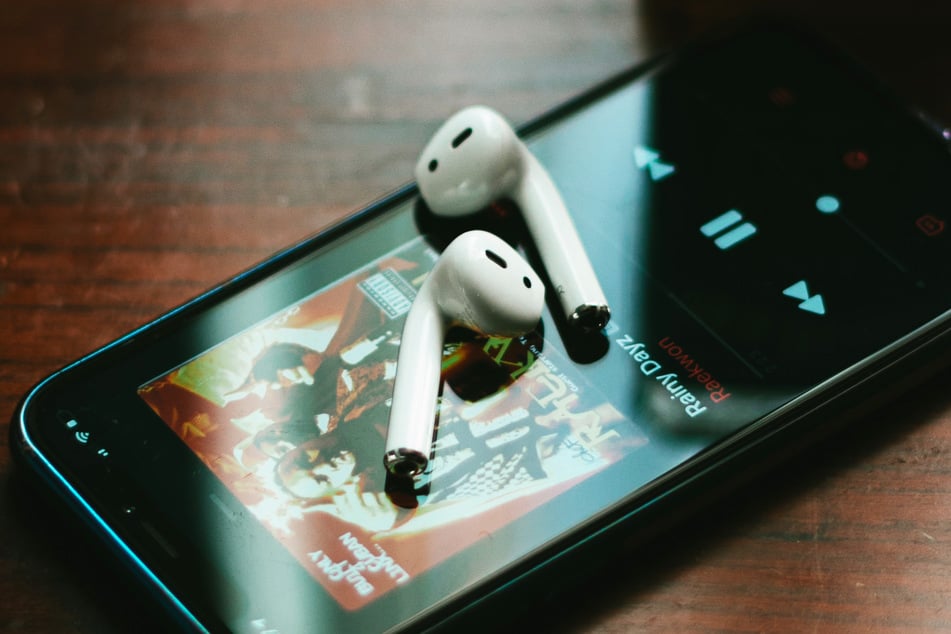 Earphones, like these Apple AirPods, get stuck in subway tracks all the time in Tokyo (stock image).