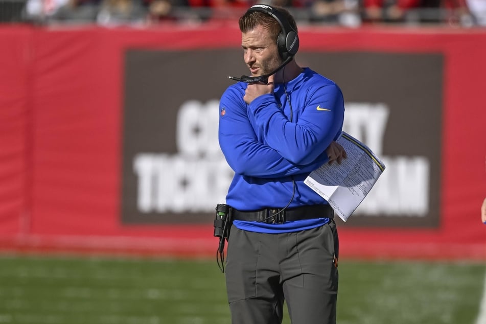 Los Angeles Rams head coach Sean McVay watched his team pull off a huge shock.