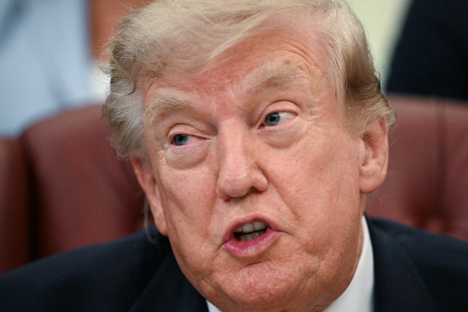 President Donald Trump speaks in the Oval Office of the White House in Washington DC on August 3, 2026.