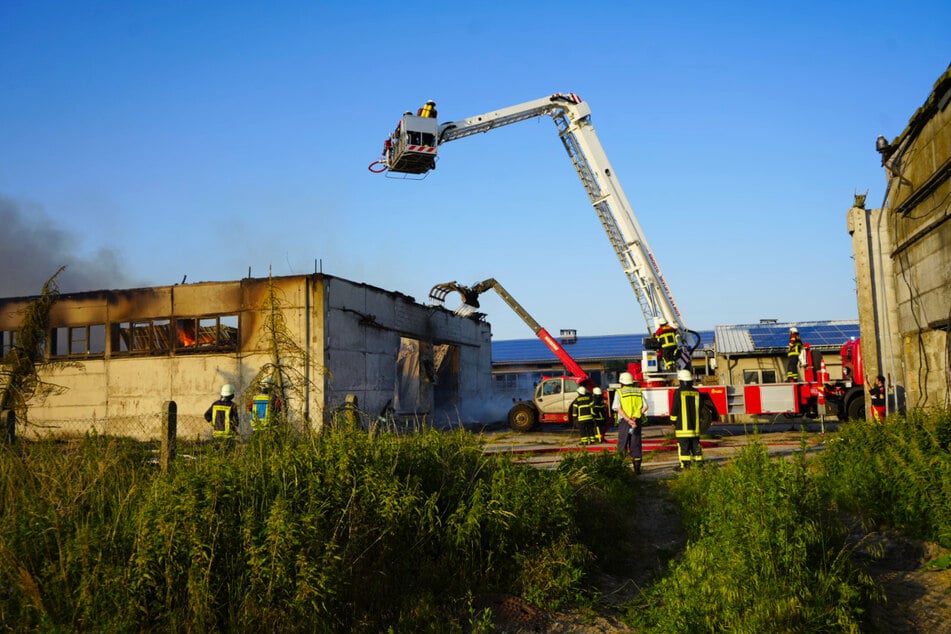 Zahlreiche Feuerwehrkräfte rückten an, um die Flammen zu bekämpfen.