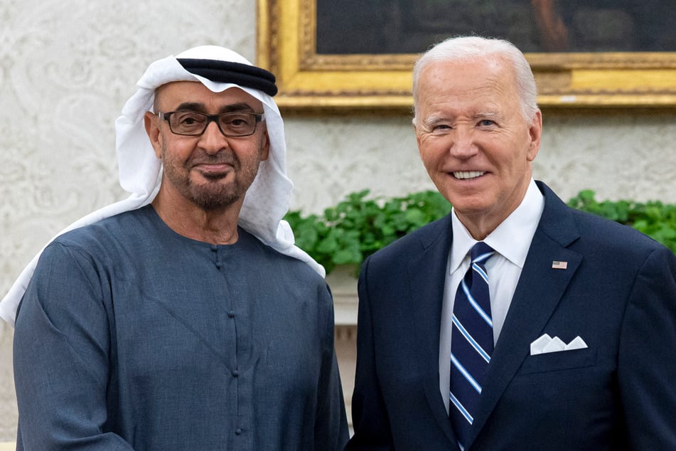 Biden and Harris meet UAE leader for talks on crises in Middle East and Sudan