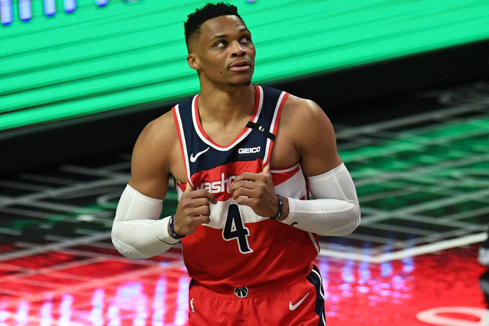 Russell Westbrook of the Washington Wizards, seen here before a February 23 game against the LA Clippers.
