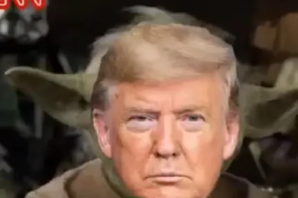 In seinem neusten Video kämpft Donald Trump als Yoda gegen die vermeintlichen Schurken CNN und MSNBC.