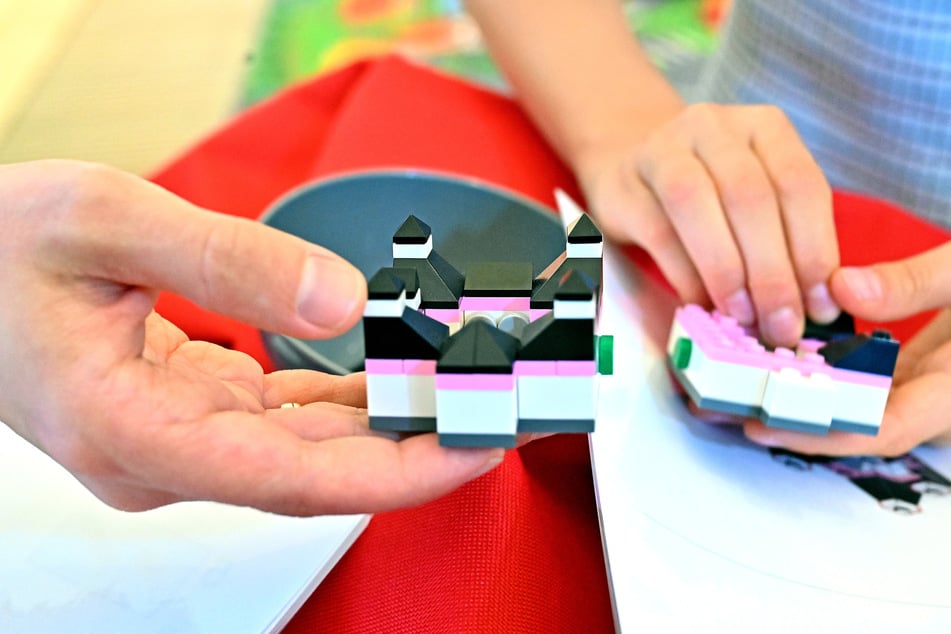 Die LEGO-Miniaturausgabe von Schloss Augustusburg.