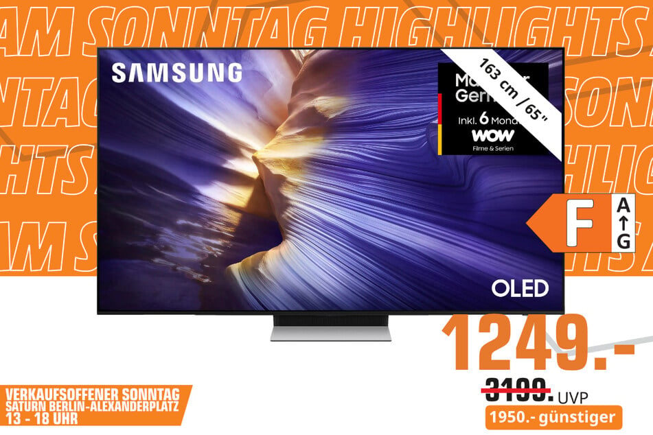 65-Zoll Samsung-Fernseher GQ65S90F für 1.249 statt 3.199 Euro.