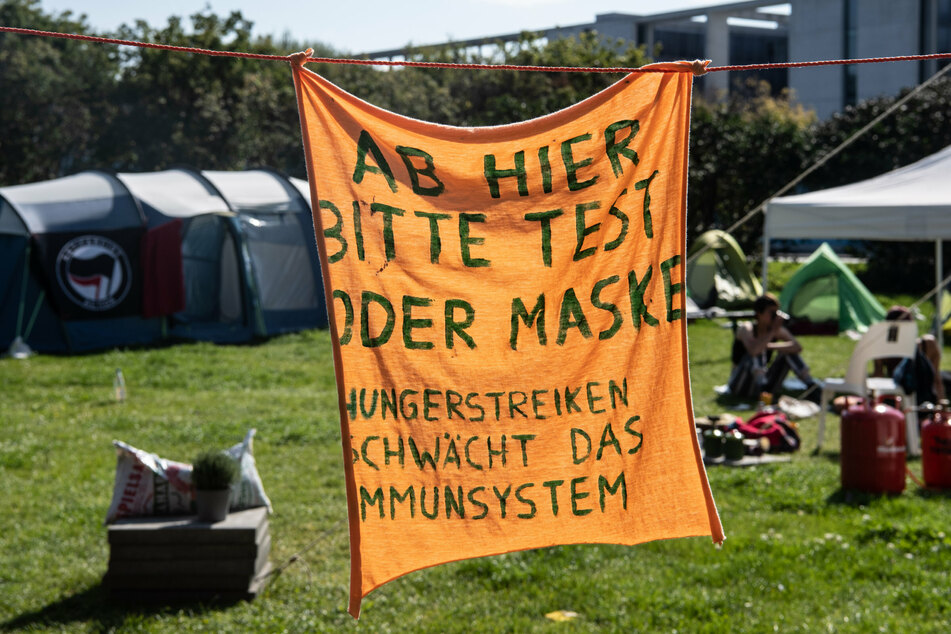 Jugendliche campierten wochenlang vor dem Reichstag.