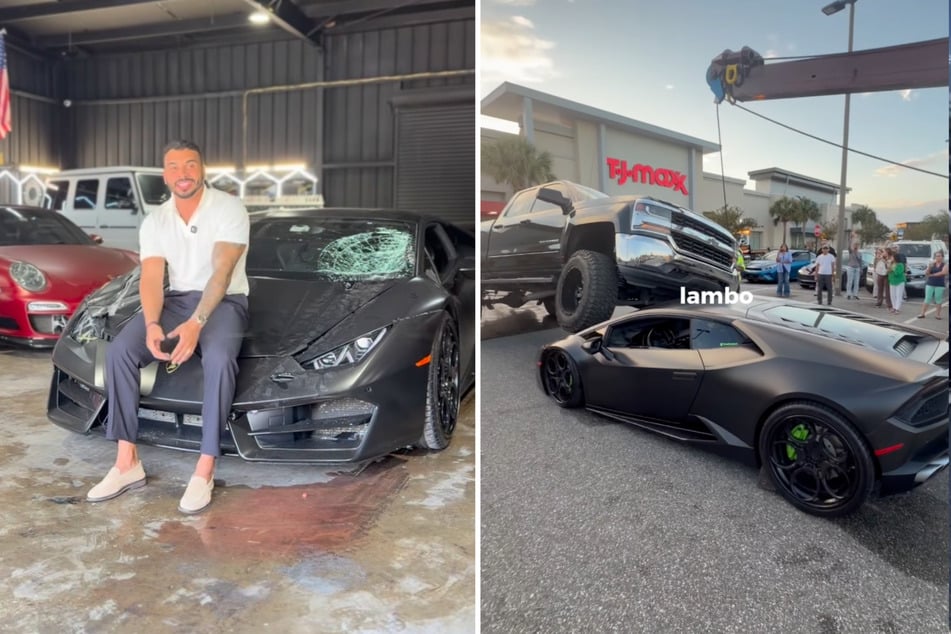 Ramon Ferre ist nach dem Unfall dankbar, überlebt zu haben - auch wenn seine Luxuskarre nun Schrott ist.