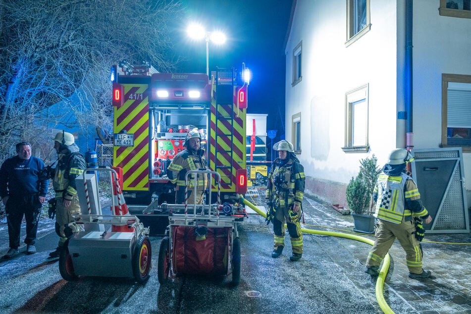 Die Feuerwehr Ebensfeld war schon vor Mitternacht bei einem Brand gefordert.