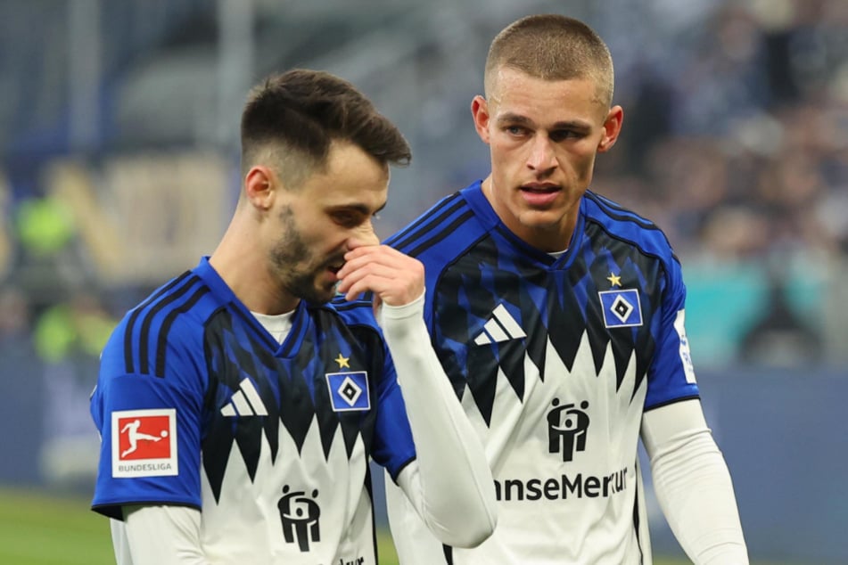 Die HSV-Spieler um Miro Muheim (27, r.) zeigten sich nach der verdienten Pleite gegen Hoffenheim selbstkritisch.