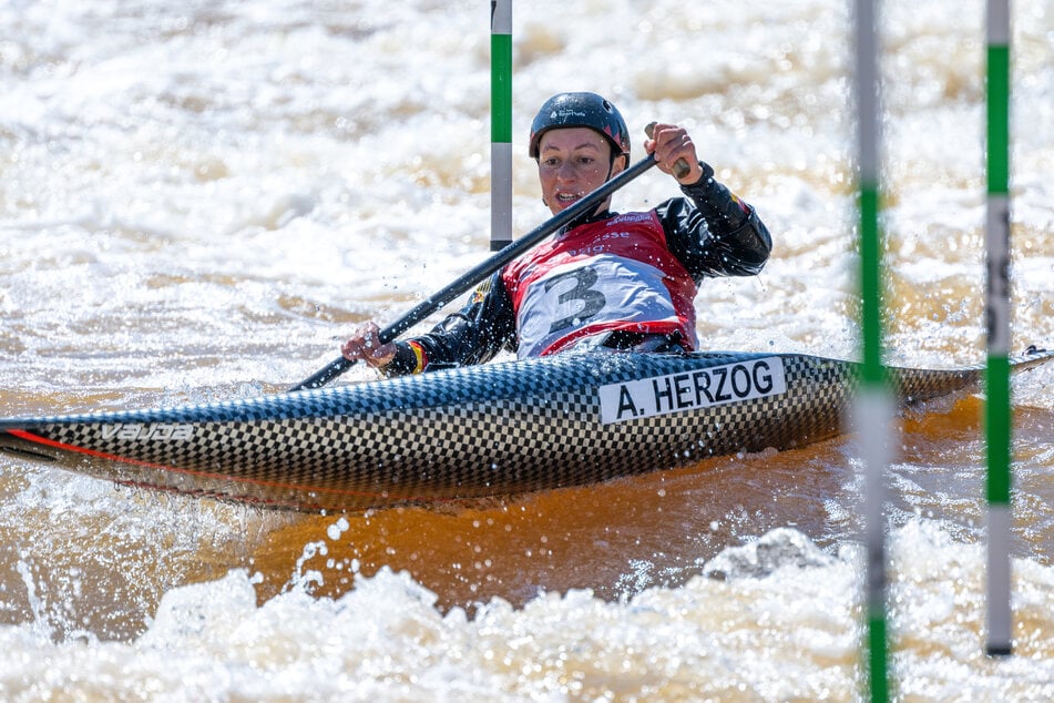 Ist neue Europameisterin im Kanuslalom: Andrea Herzog (24) aus Leipzig.