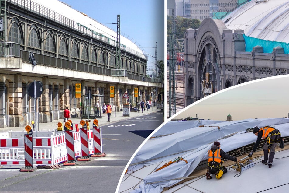 Dresdner Hauptbahnhof: Dachreparatur, Brückensanierung, Neubauten - Es wird fleißig gewerkelt