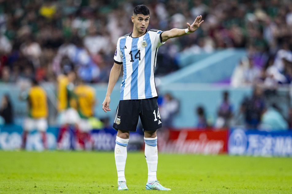 Exequiel Palacios (25) wurde 2022 mit Argentinien Weltmeister. Im Finale kam er damals nicht zum Einsatz, das Trikot, das er trug, widmete er trotzdem seiner damaligen Frau.