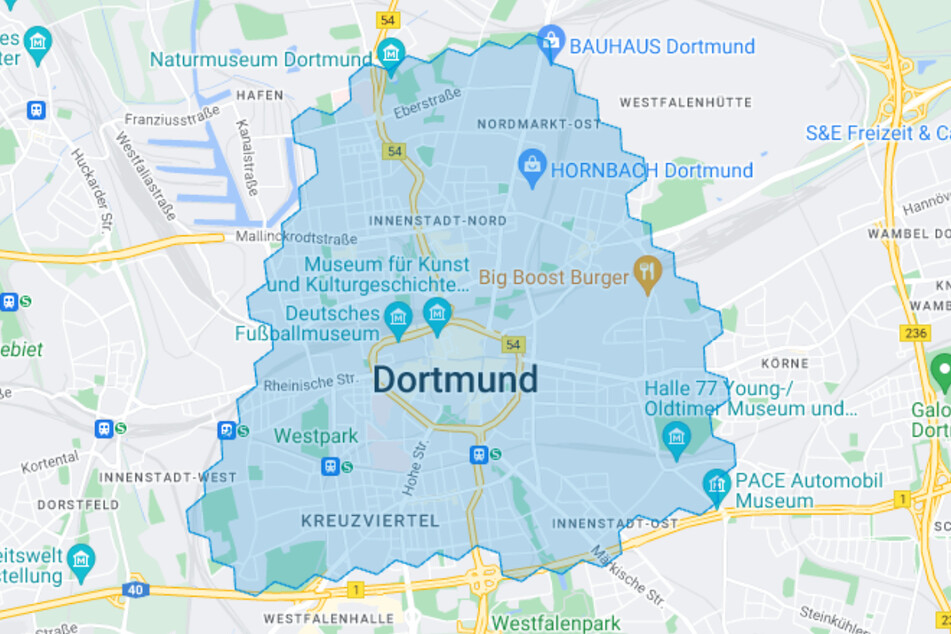 Liefergebiet Dortmund