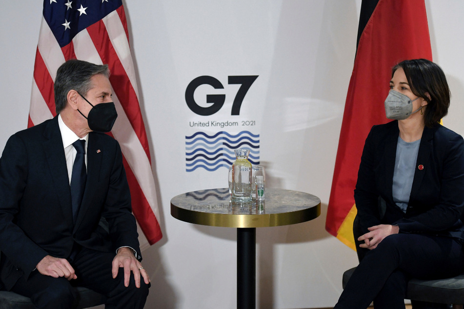 Bereits beim bilateralen Treffen im Vorfeld des G7-Außenministergipfels in Liverpool trafen Annalena Baerbock und US-Außenminister Antony Blinken (59) aufeinander.