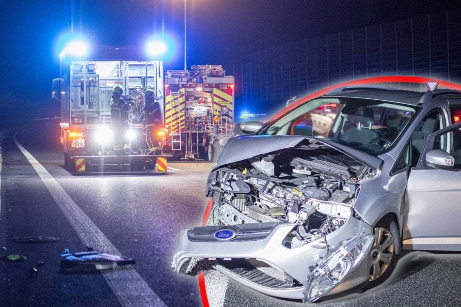Unfall A8: Unfall auf der A8: Drei Autos krachen zusammen - mehrere Verletzte