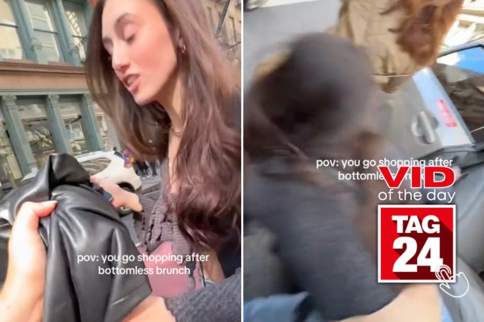 viral videos: Viral Video of the Day for June 13, 2024: Girl wipes out after bottomless brunch in NYC!