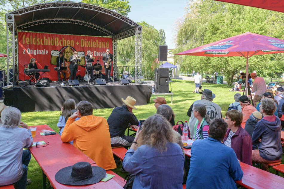 Bühne frei für das Dixieland-Festival im Dresdner Zoo.