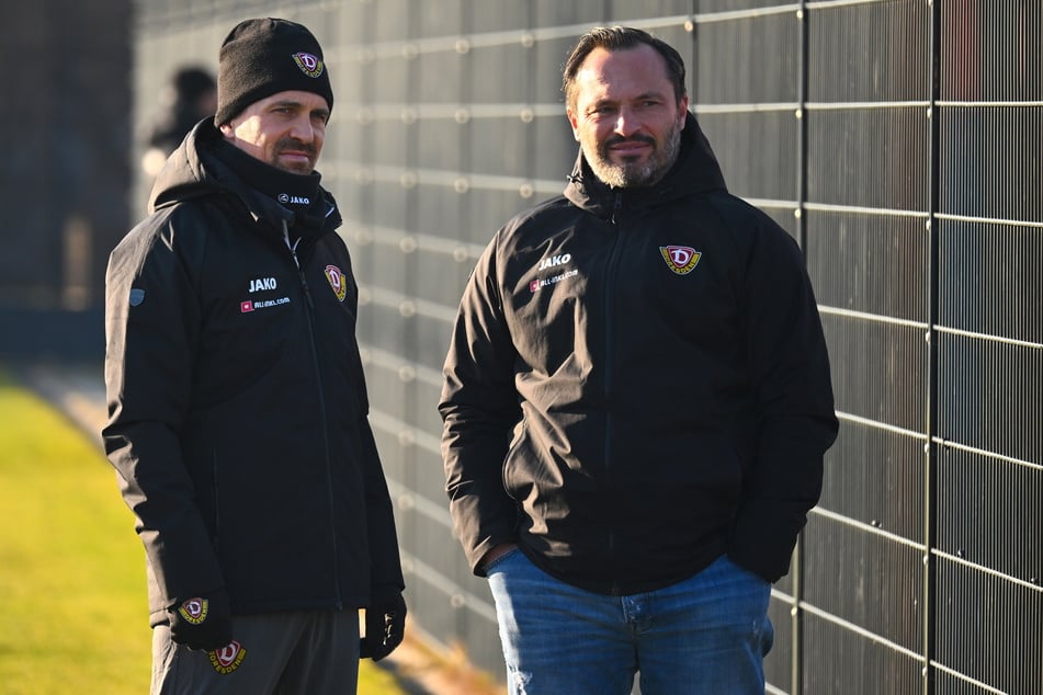 Thomas Stamm (41, l.) und Thomas Brendel beim Training.