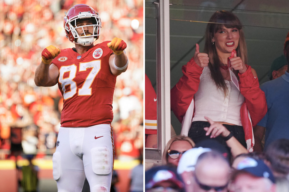 Kansas City Chiefs star Travis Kelce opened up on his whirlwind romance with Taylor Swift on his podcast.