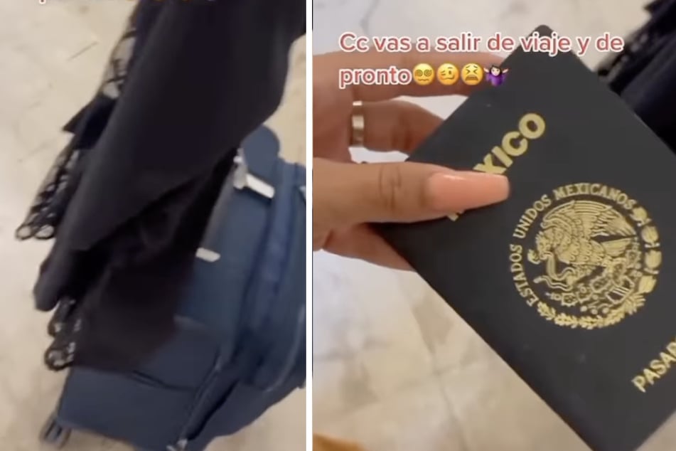 Eine Frau aus Mexiko wollte vereisen, als es am Flughafen plötzlich Probleme mit ihrem Reisepass gab.