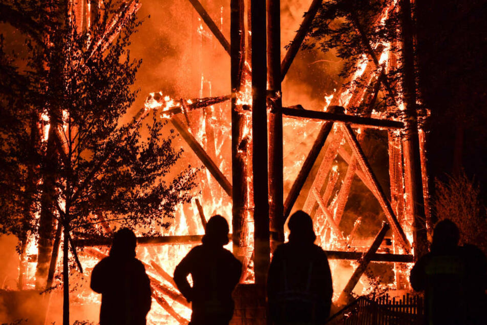Im Oktober 2017 war der Goetheturm durch Brandstiftung vollständig zerstört worden (Archivbild).