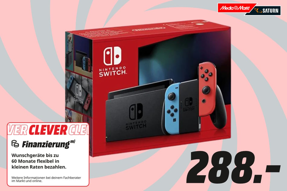 Nintendo Switch für 288 Euro.