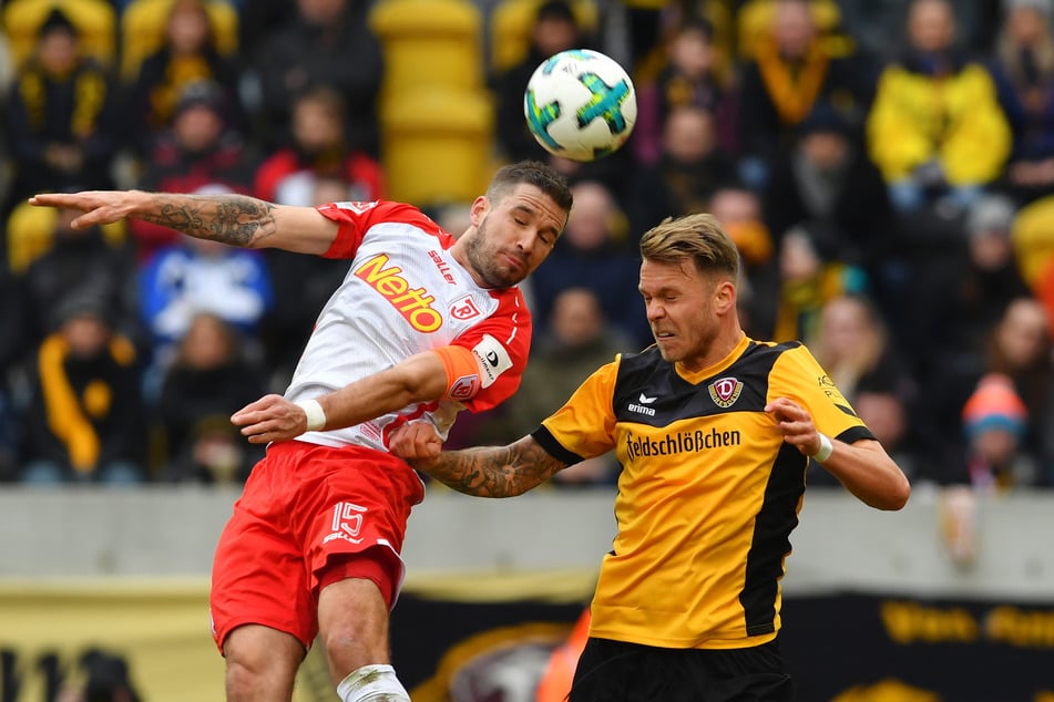 Marcel Franke (r.) stammt aus der Jugend von Dynamo Dresden und kehrte 2018 noch einmal leihweise zurück. (Archivfoto)